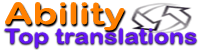 Ability Top Translations - Servicios de traduccin y localizacin